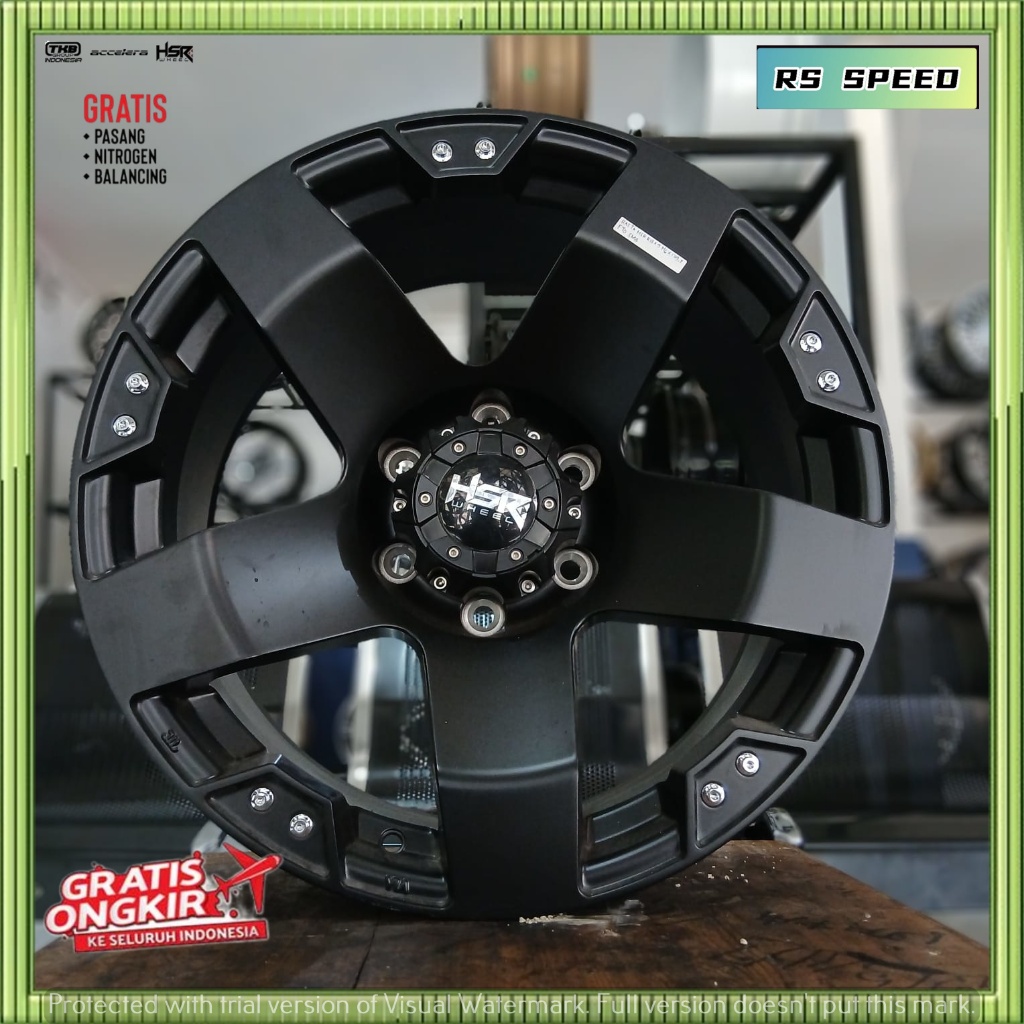Jual Velg Mobil Off Road R18 HSR RASTA Pcd 6x139 lebar 9 cocok buat ...