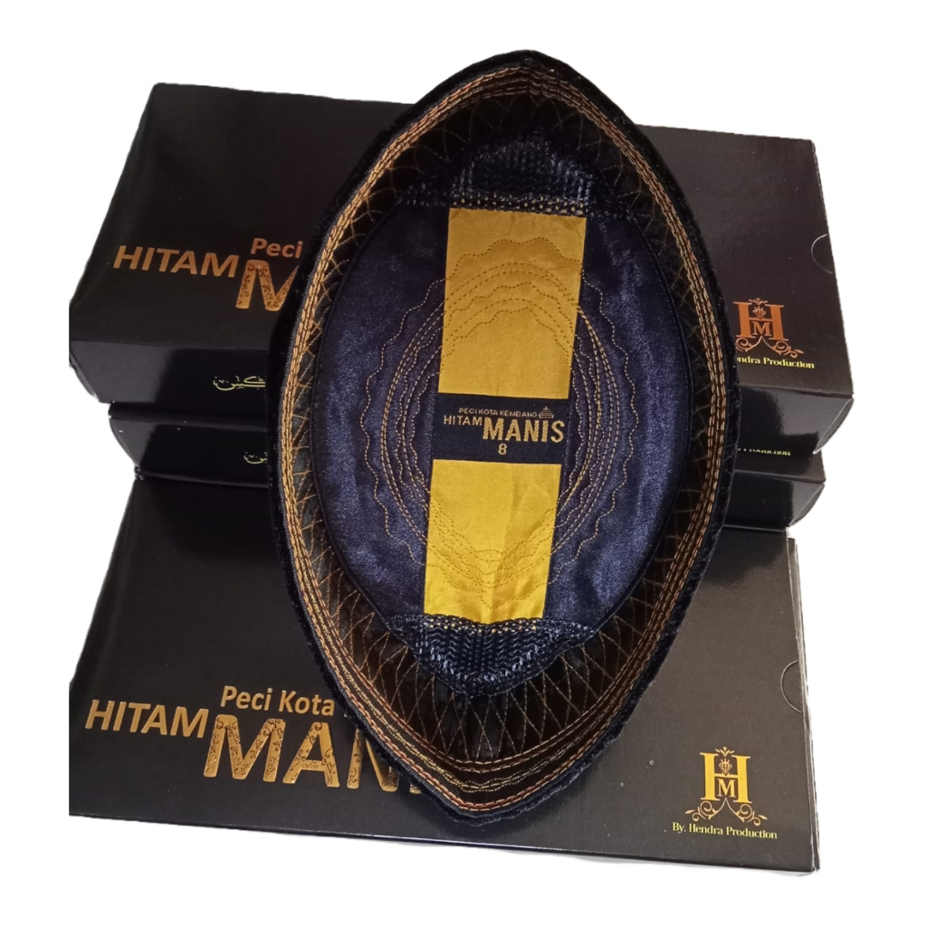 Peci Songkok Hitam Manis Bludru Premium Elegan,Nyaman Dan Tahan Lama