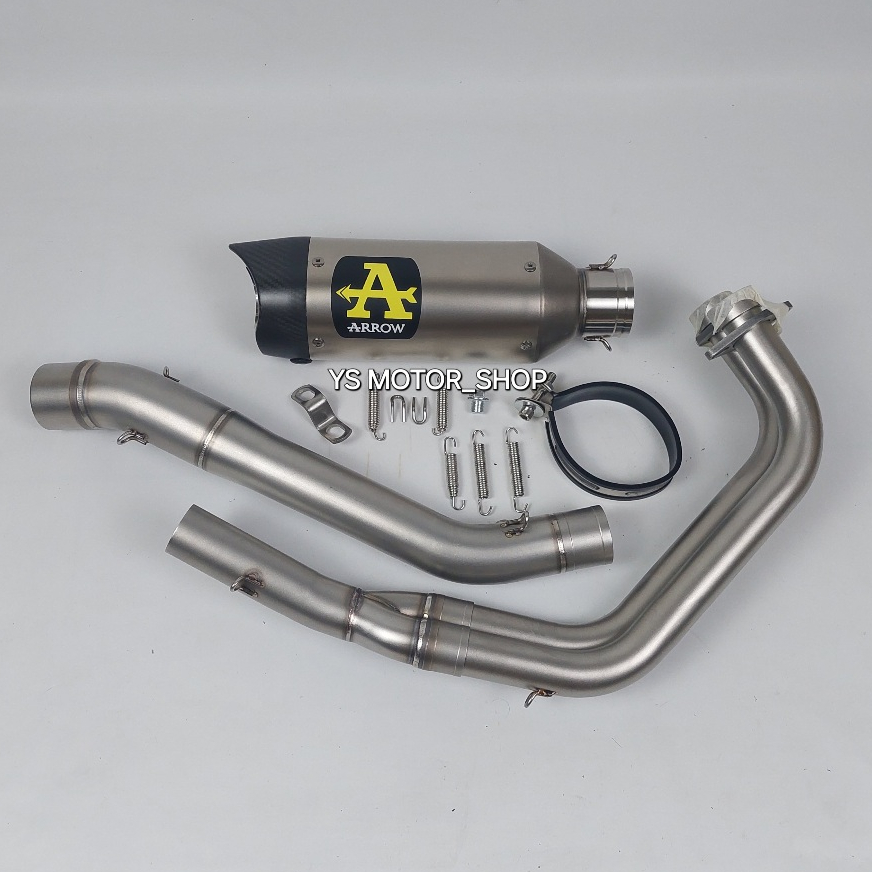Jual Knalpot Arrow Thunder Yamaha R25 MT25 Full System | Shopee Indonesia