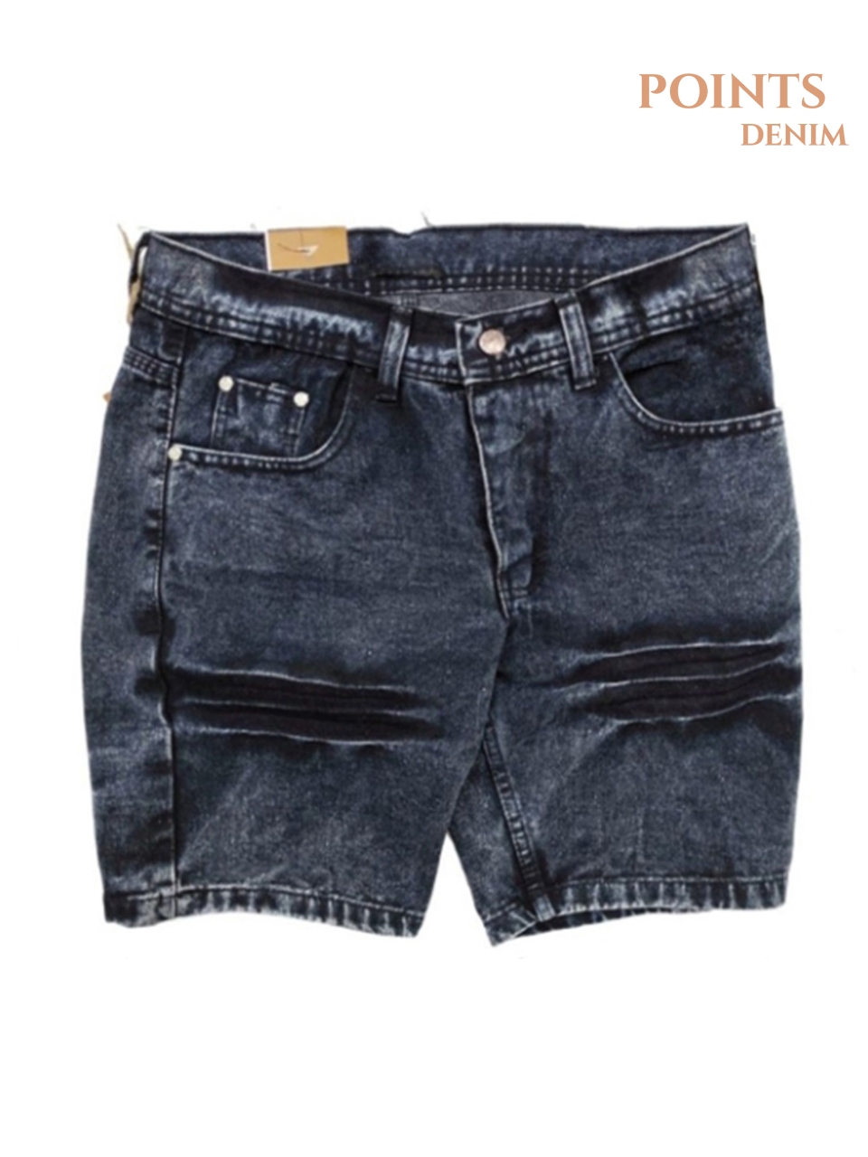 Jual Points Denim - Celana Pendek Jeans Ringkel Pria Denim Washed Tebal ...