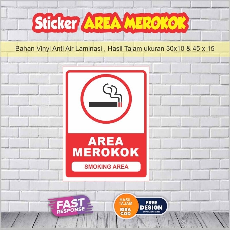 Jual Sticker Area merokok | Shopee Indonesia