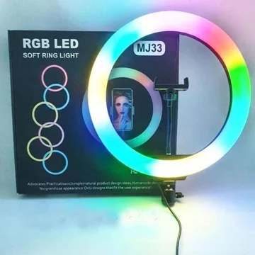 Soft Ring Light RGB LED MJ33 Ring 33cm 13 Inch Ring Selfie
