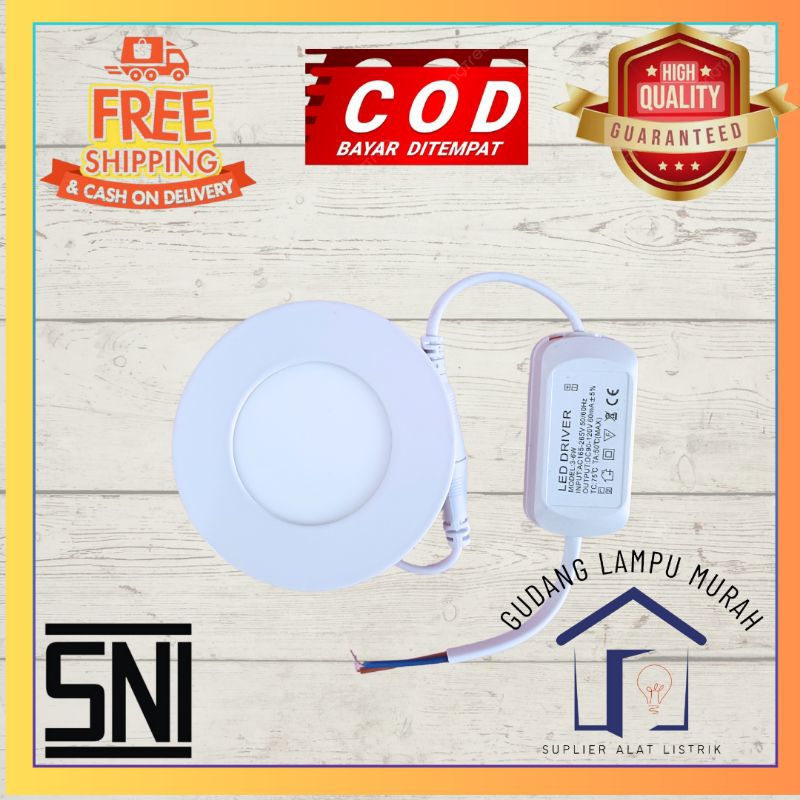 Jual Led Panel Inbow Bulat 3 watt ATN IB Panel Led bulat 3watt Putih ...
