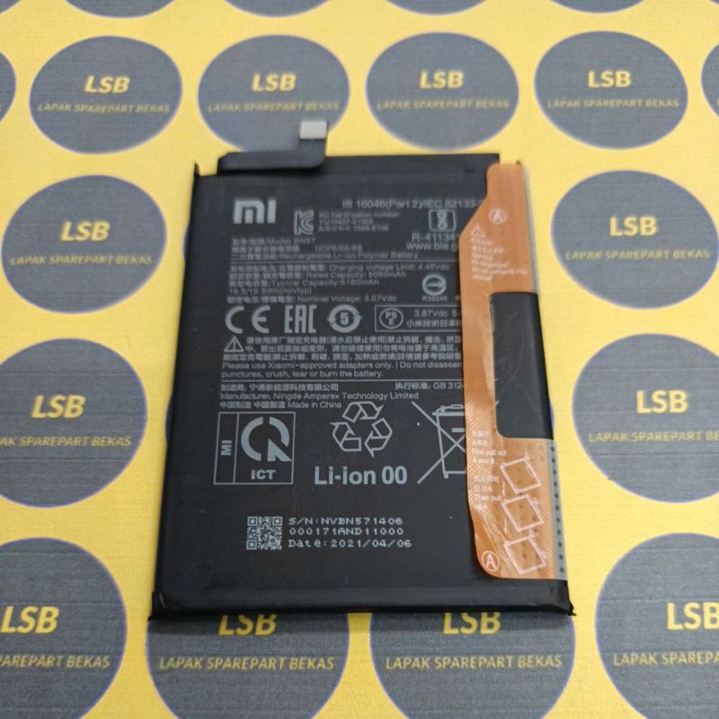 Batterie Compatible Xiaomi Redmi Note 9 Pro Max / Note 9 Pro / Note 10 Pro 4G - BN53 5020mAh Haute Capacité + Kit Tournevis