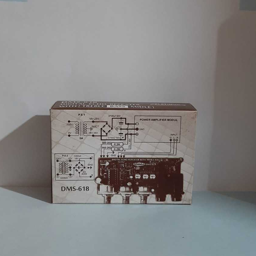 Jual Kit Digital Echo Repeater Delay Plus Tone Control DMS 618 | Shopee ...