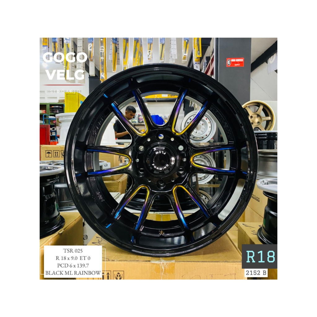 Jual Velg Mobil TSR R18 Fortuner/Pajero PCD 6X139,7 Lebar 9 ET 0 Flow ...