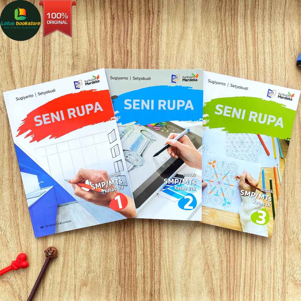 Jual Seni Rupa SMP Kelas 7 8 9 - Kurikulum Merdeka - Buku Erlangga ...