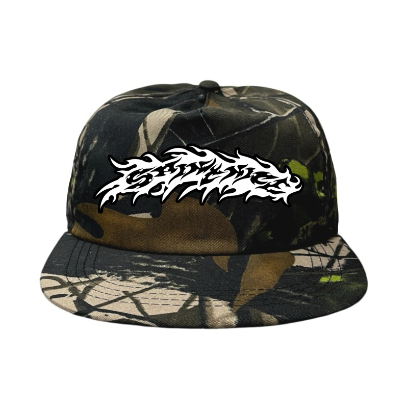 Jual saintnice classic snapback six panel rope hat camo-falling fire ...