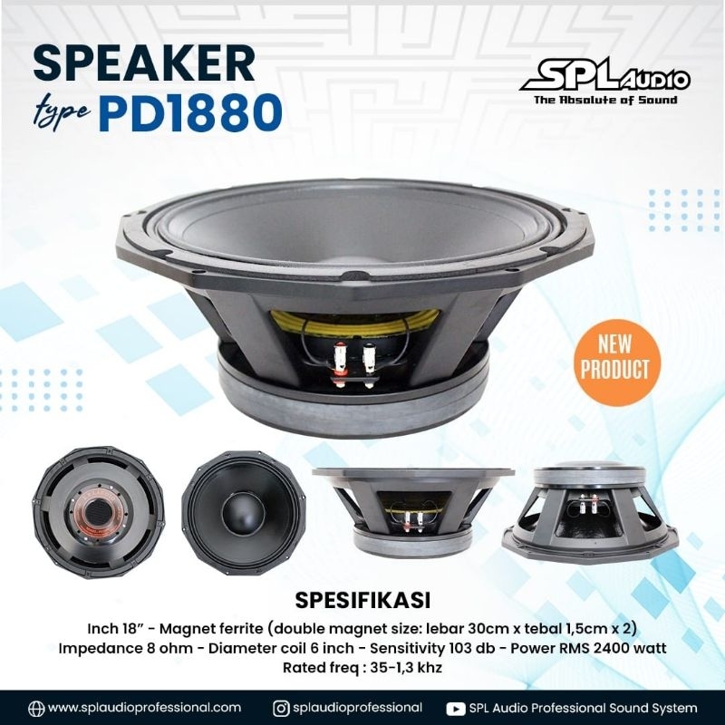 Speaker Spl 18 Inch Neodymium Jual Speaker SPL Audio 18