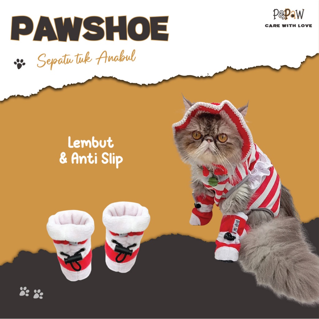 Jual Sepatu Boot Kucing Anjing Lucu Cowok Cewek 4 pcs Anti Cakar Anabul ...