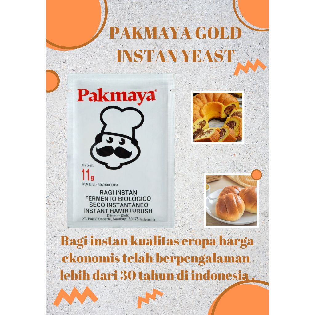 Jual PAKMAYA ragi instant yeast 11 gr | Shopee Indonesia