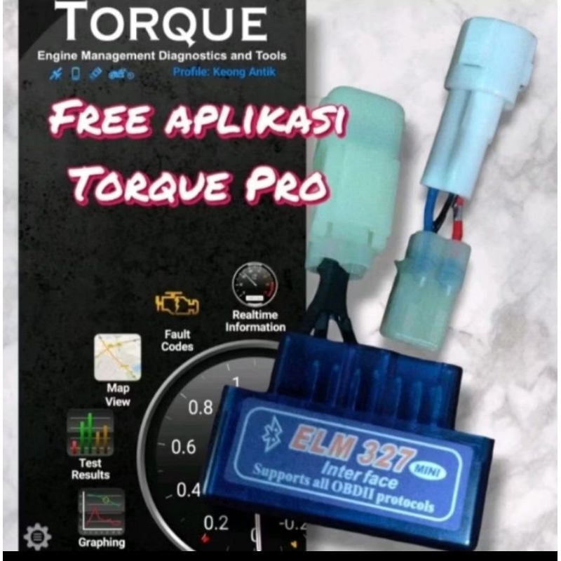 Jual scaner injeksi OBD2 Untuk motor injeksi honda dan yamaha | Shopee ...