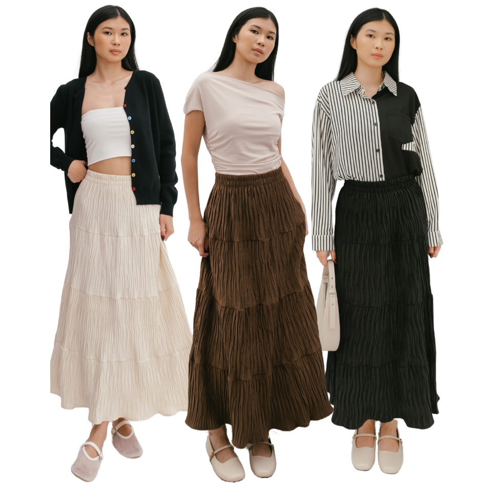 HEAD Club Basic Long Rok Dames-Wit,Zilver