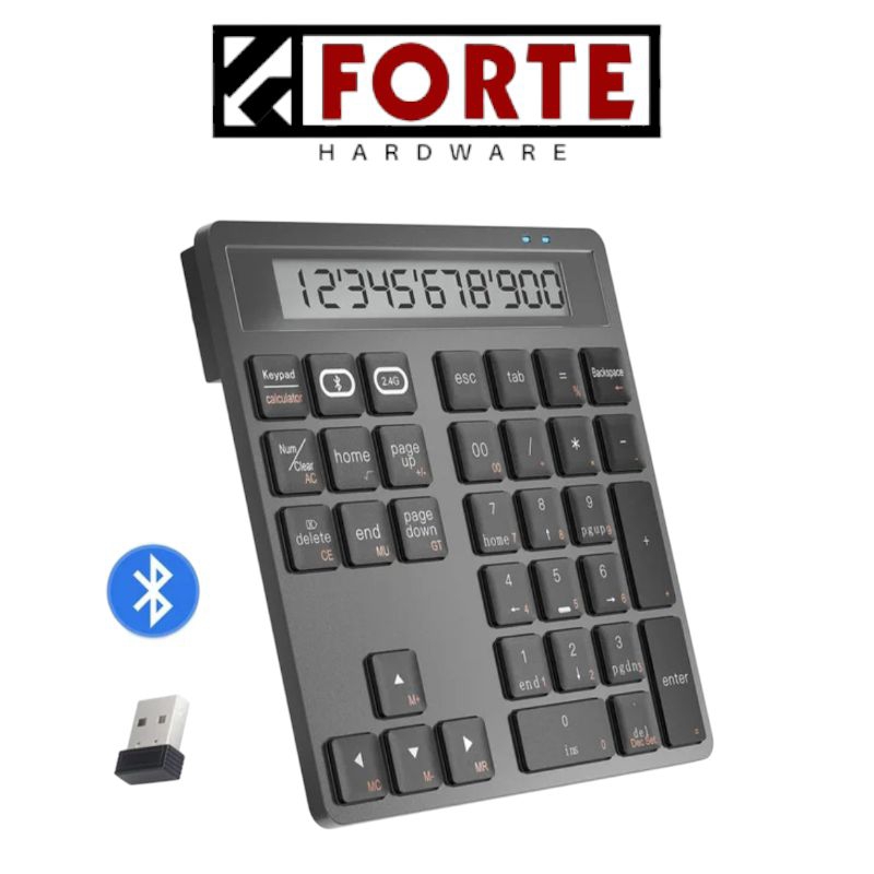 Jual FORTE Wireless NUMPAD CALCULATOR 2 in 1 Slim Silent Scissor Switch ...