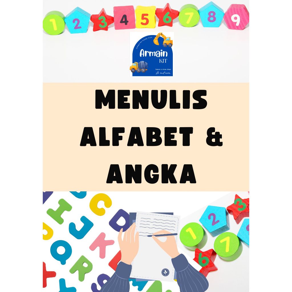 Jual Worksheet Menulis Alfabet dan Angka 52 halaman termasuk Map dan ...