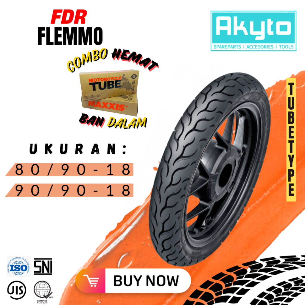 Jual BAN FDR FLEMMO RING 18 / BAN TUBETYPE (TB) / BAN MOTOR R18 / BAN ...