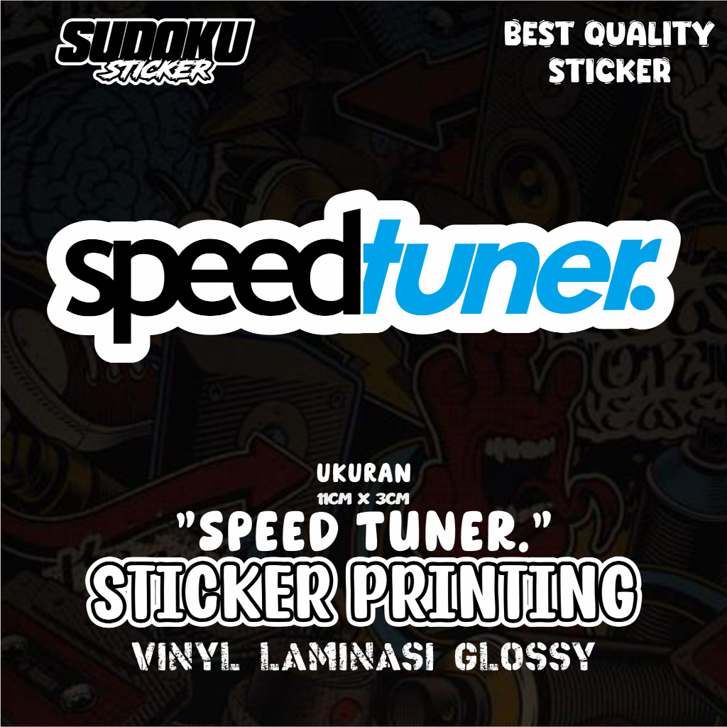 Jual STICKER STIKER PRINTING SPEEDTUNER. VIRAL FYP AESTHETIC | Shopee ...