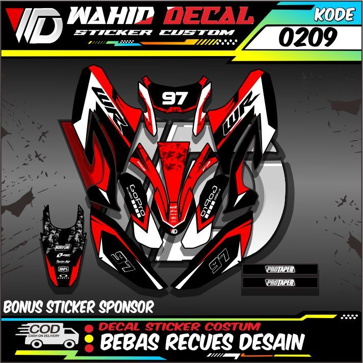 Jual Sticker Setiker Stiker Decal (0209) Decal sticker setiker stiker ...