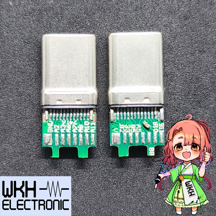 Jual MALE type C 16PIN DIY socket typeC USB connector terminal | Shopee ...
