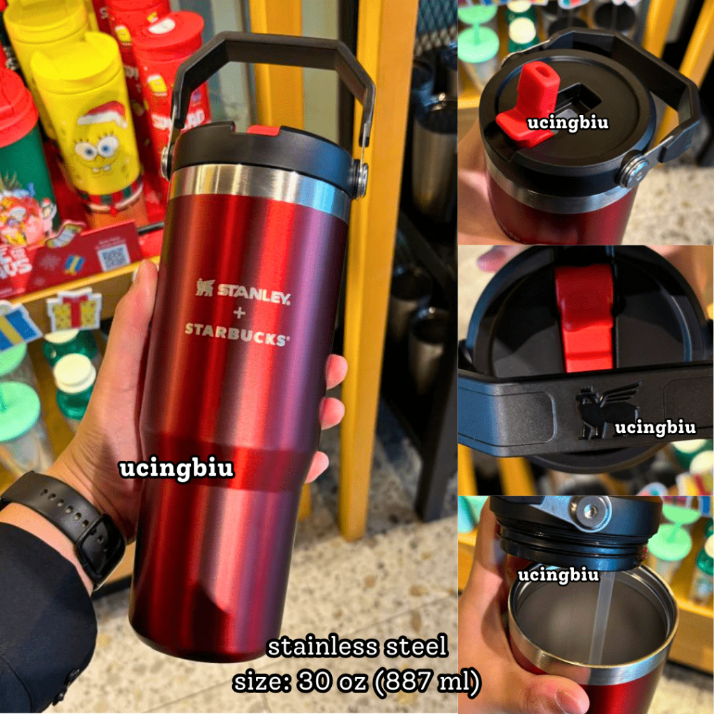 STARBUCKS Red and Black Lunar Luxury 2025 Chinese New Year Stainless Steel  Tumbler Collection