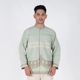 BENHILL Taqwa Koko Bordir Pria Panjang Green 2619-2654-55