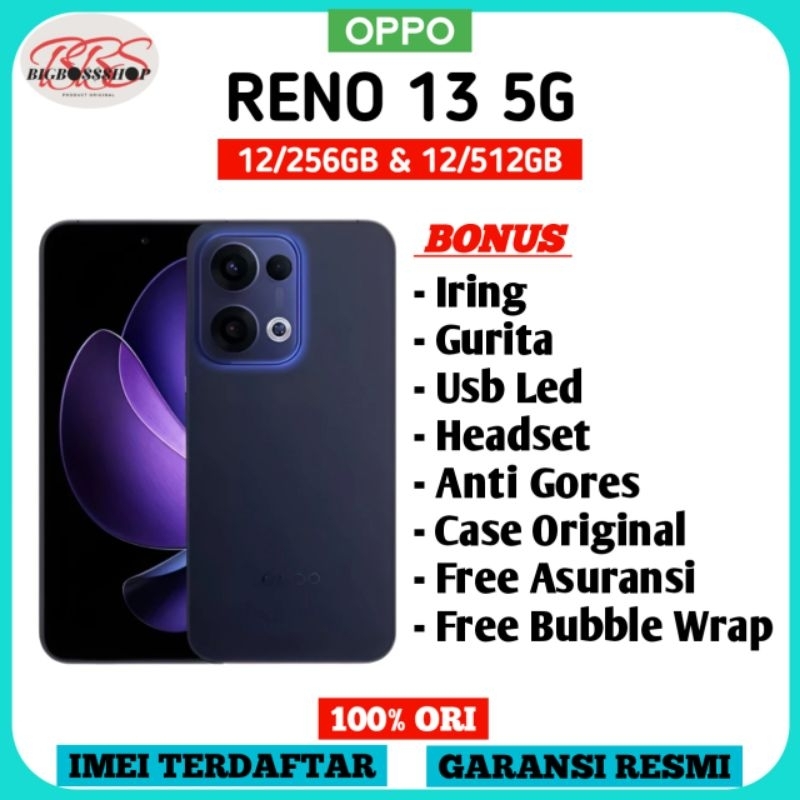 Jual OPPO Reno 13 5G [12/256GB] + [12/512GB] Garansi Resmi | Shopee ...