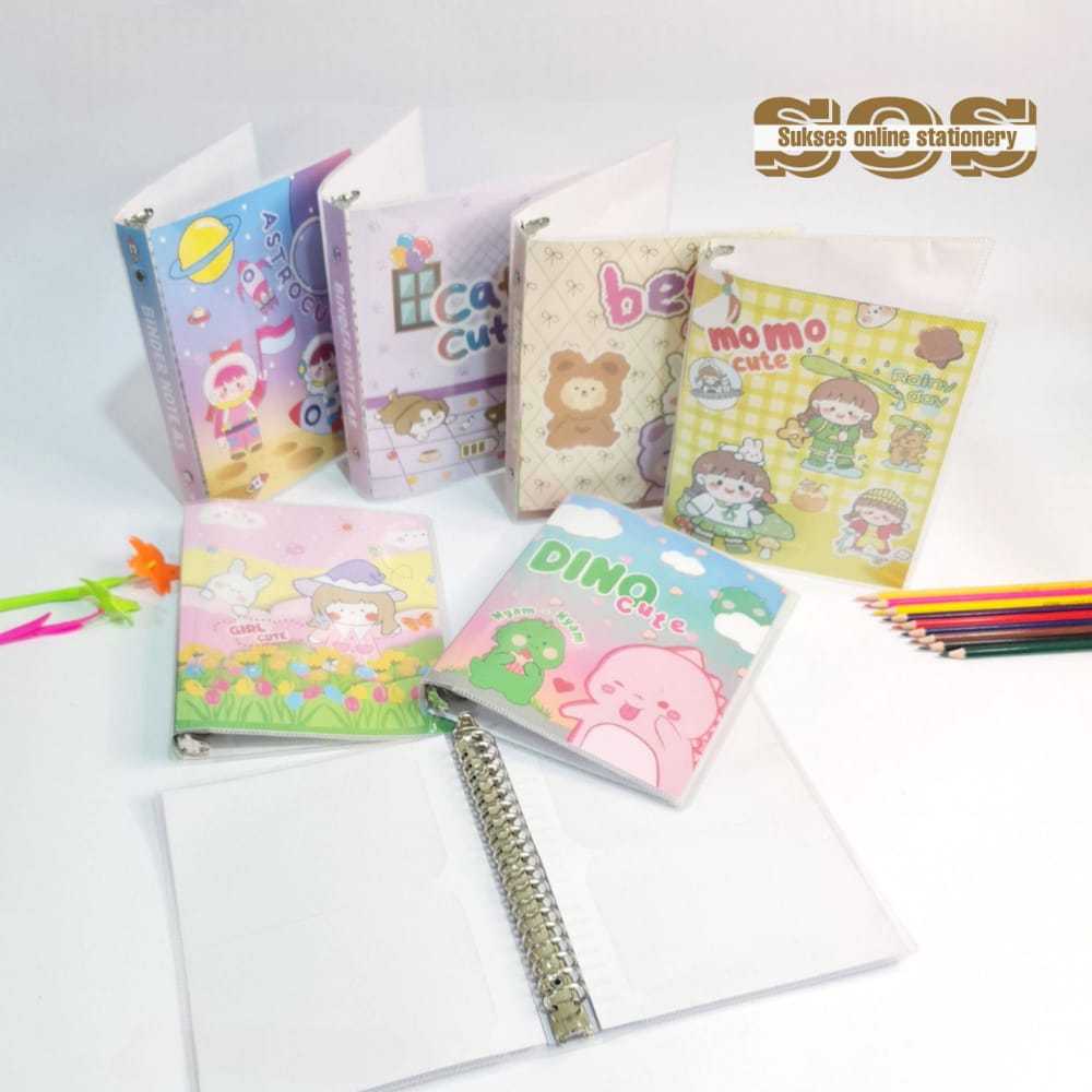 Jual SOS Binder Note Slip Fancy A5 20 Ring/ Binder note / Buku Ring ...
