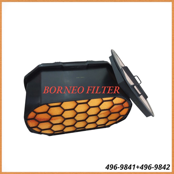 Jual 496-9841 + 496-9842 CH Set Outer + Inner Air Filter Udara 4969841 ...
