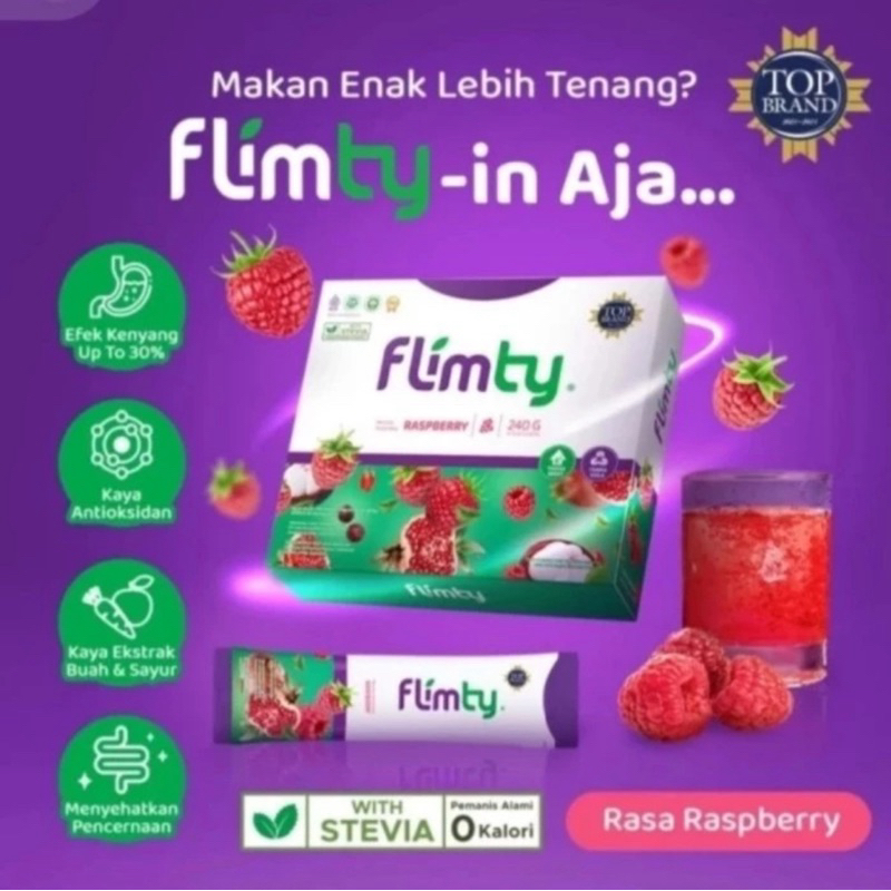 Jual FLIMTY FIBER 1 BOX (16 Sachet) RASA RASPBERRY | Shopee Indonesia