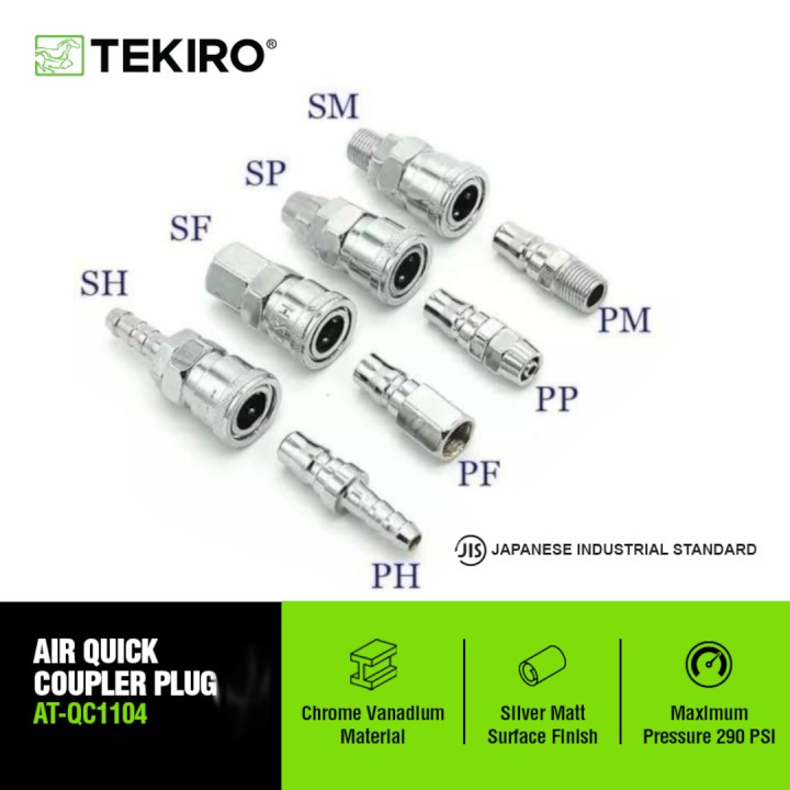 Jual Quick Coupler Connector Angin Neple Kompresor Universal Drat 1/4 ...