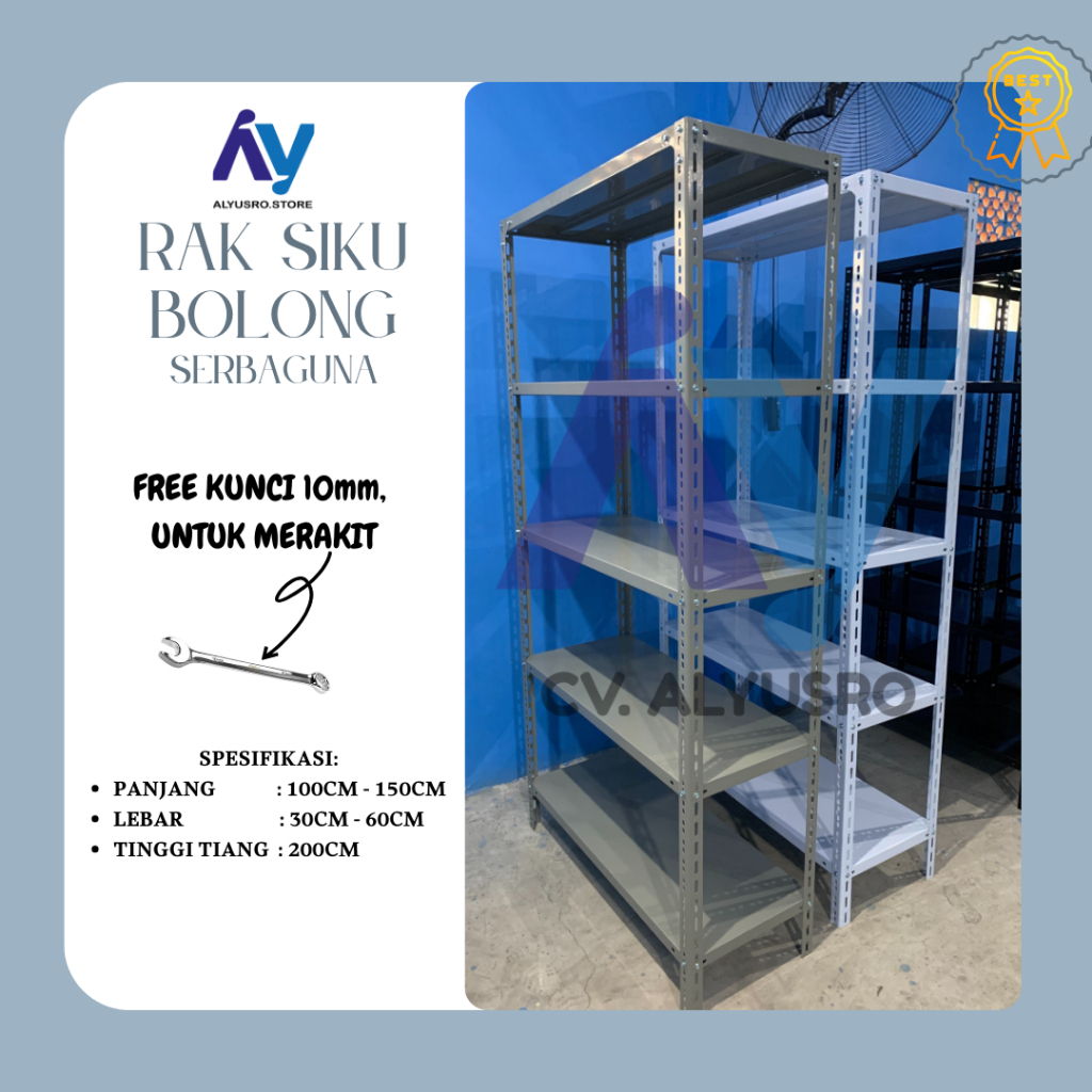 Jual GRADE B RAK BESI SERBAGUNA UKURAN 120 X 40 X 200 | Shopee Indonesia
