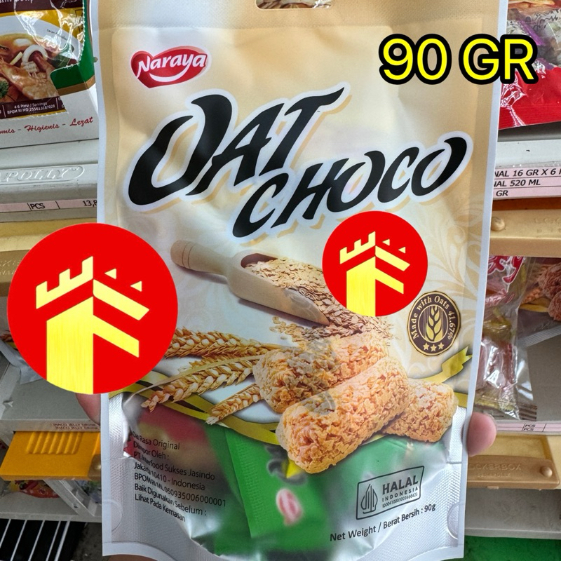 Jual NARAYA OAT CHOCO 90 GR VANILLA OATS CHOCO CEMILAN SEREAL BAR ...