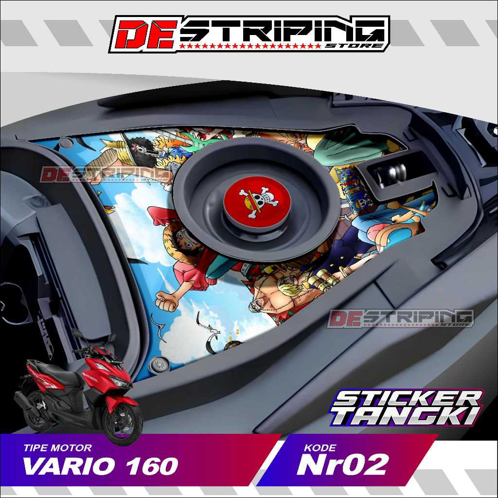 Jual Sticker Tangki One Piece Vario 160 Keren Kece Termurah Nr02 ...