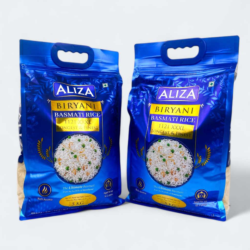Jual Aliza Biryani Basmati Rice 1211 isi 5kg Longest & Finest | Shopee ...
