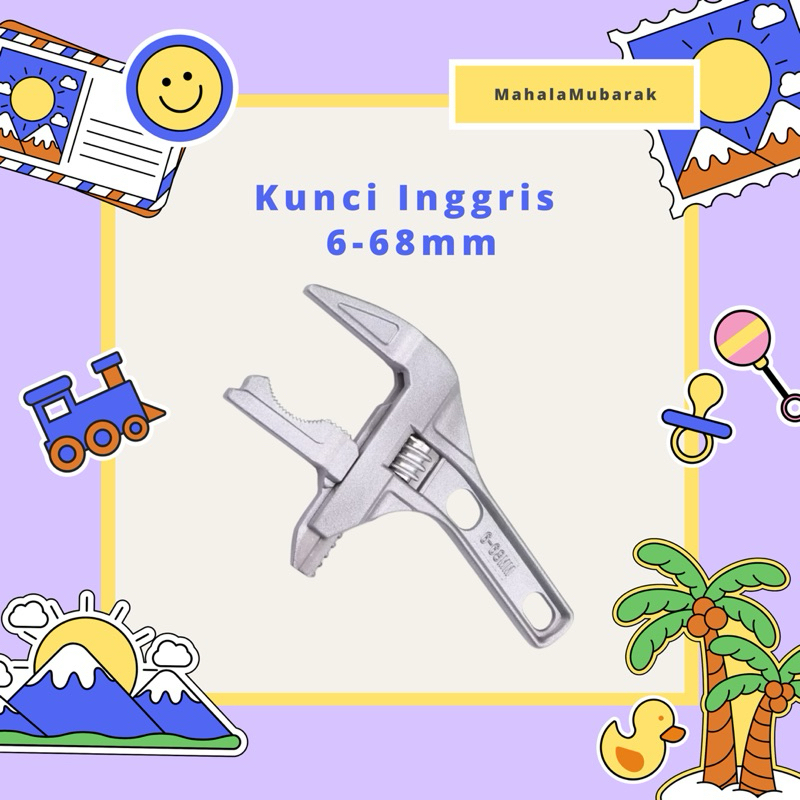 Jual Kunci Inggris 6-68mm kunci Inggris Adjustable Kunci Inggris