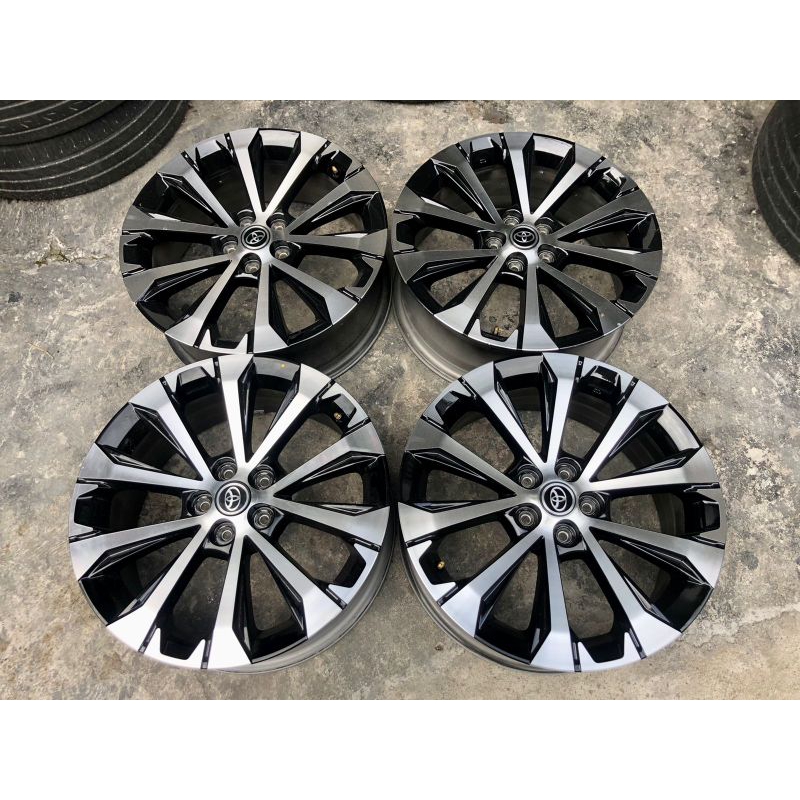 Jual 1set(4pcs) velg new avansa veloz R17 PCD 5/100 kondisi bekas masih ...