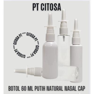 Jual Botol 60 ml Spray Nasal Putih Natural / Botol PET Spray Hidung ...