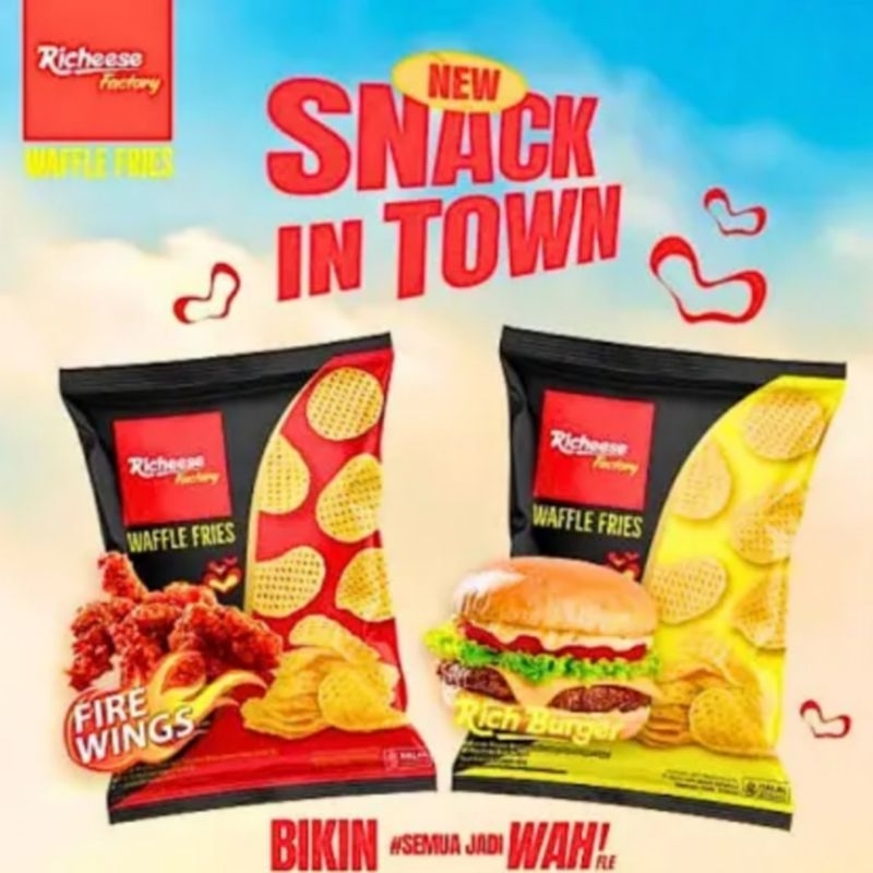 Jual Richeese waffle fries snack kentang isi 10pc | Shopee Indonesia