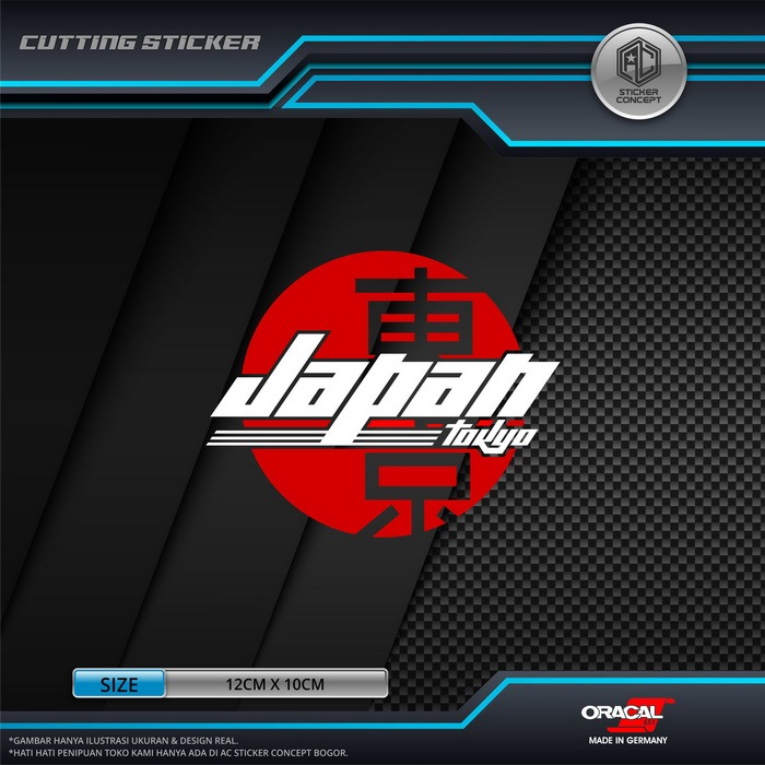 Jual Sticker Cutting Japan Tokyo Jdm Stiker Kaca Body Mobil | Shopee ...
