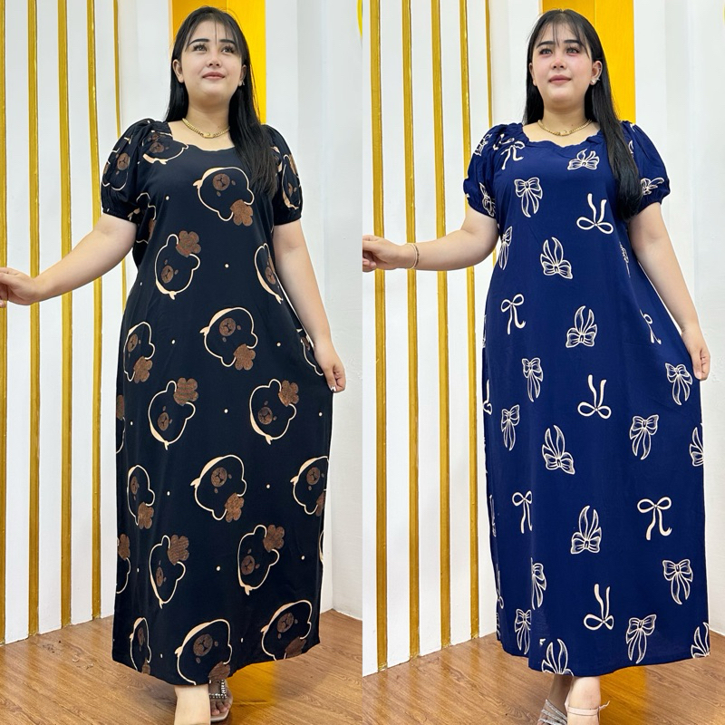 Jual Daster motif pita model serut jumbo ld 120 bahan rayon santung ...