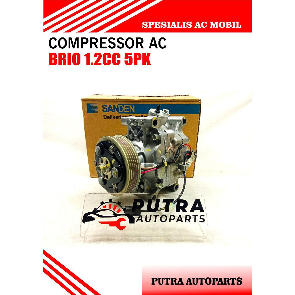 Jual COMPRESSOR AC MOBIL BRIO 1.2CC 5PK (SANDEN 011STR06-3851) | Shopee ...