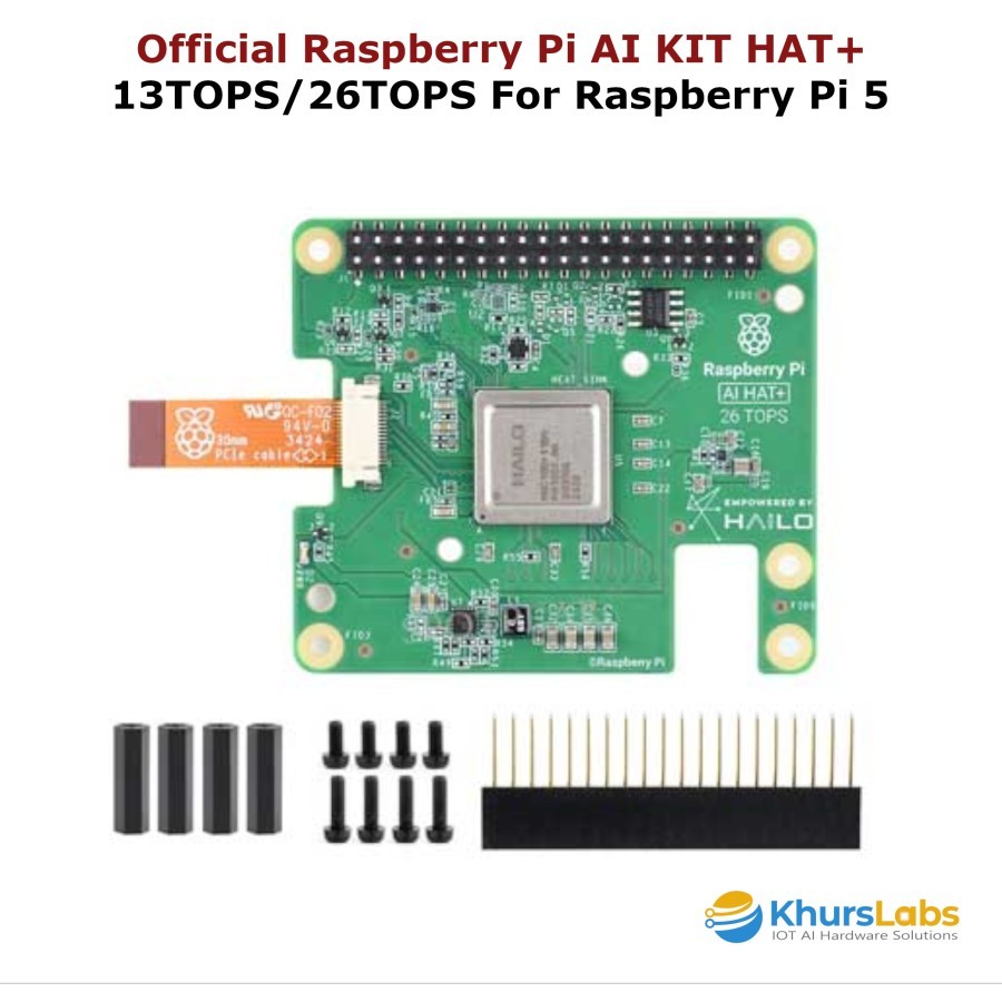 Jual Official Raspberry Pi AI KIT HAT+ 13 TOPS 26 TOPS For Raspberry Pi ...