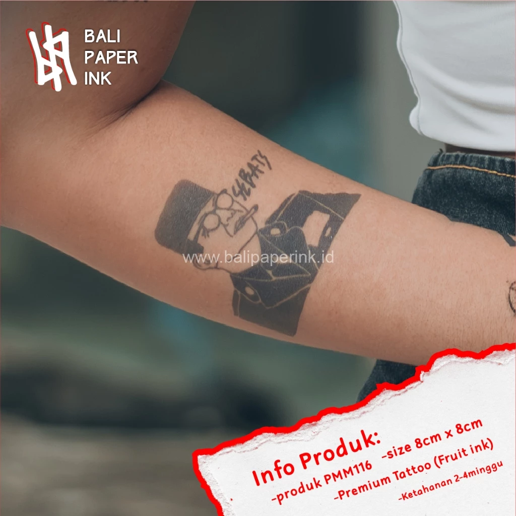Tinta Sementara Premium Semicolon Buah Bali Paper Ink PMT115 untuk Tato Temporer