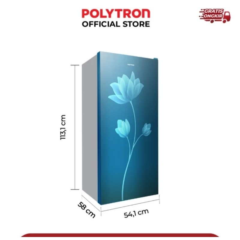 Jual KULKAS POLYTRON 1 PINTU PRB 179 PRB 177 170L KULKAS 1PINTU ...