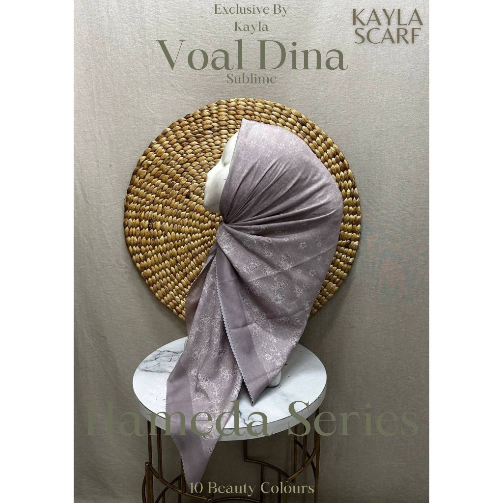 Jual Hijab Motif Cantik Terbaru Hijab Motif Digital Print Voal Dina