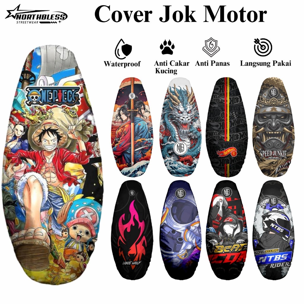 Sarung Jok Motor Premium Cover Vario Beat Mio Scoopy Fazzio Nmax Vespa Aerox Pcx Lexi Adv anti air