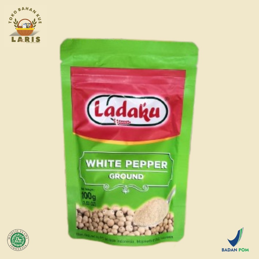 Jual LADAKU MERICA BUBUK PUTIH KEMASAN POUCH 100 GRAM | Shopee Indonesia