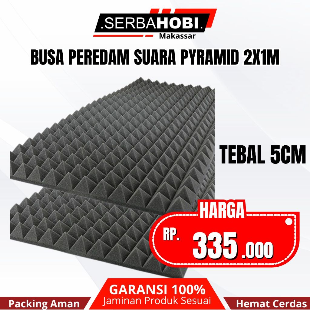 Jual Busa Peredam Suara Model Pyramid UK 2X1 Meter | Shopee Indonesia