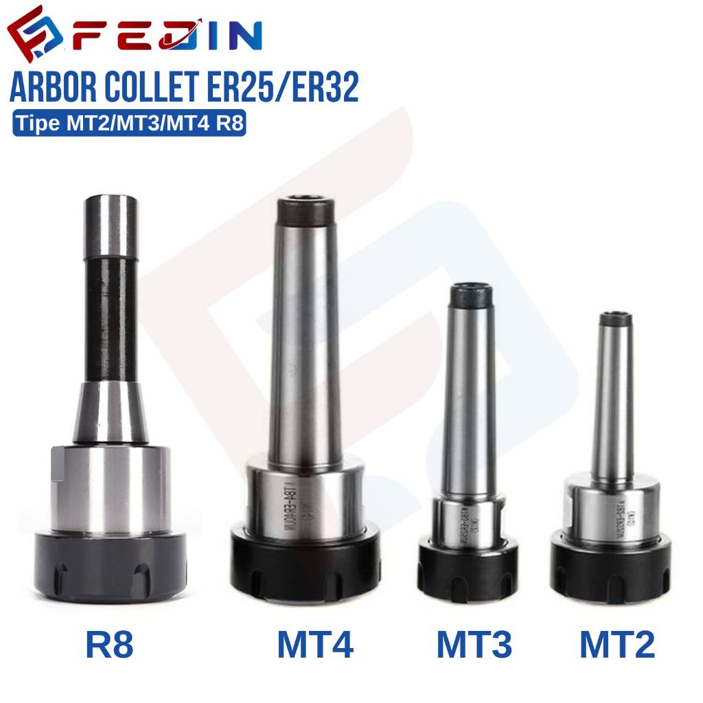 Jual FEDIN CNC Machine Tool Holder Collet ER25 ER32 Arbor MT2 MT3 MT4 ...