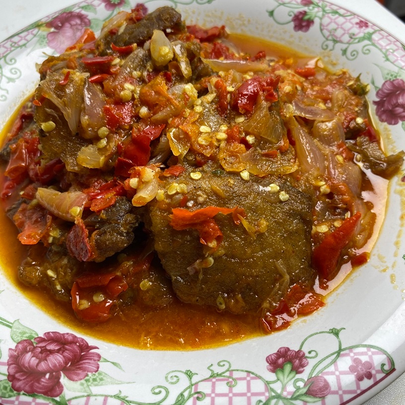 Jual Dapur Sungaipagu - Dendeng Batokok Lambok Cabe Merah khas minang ...